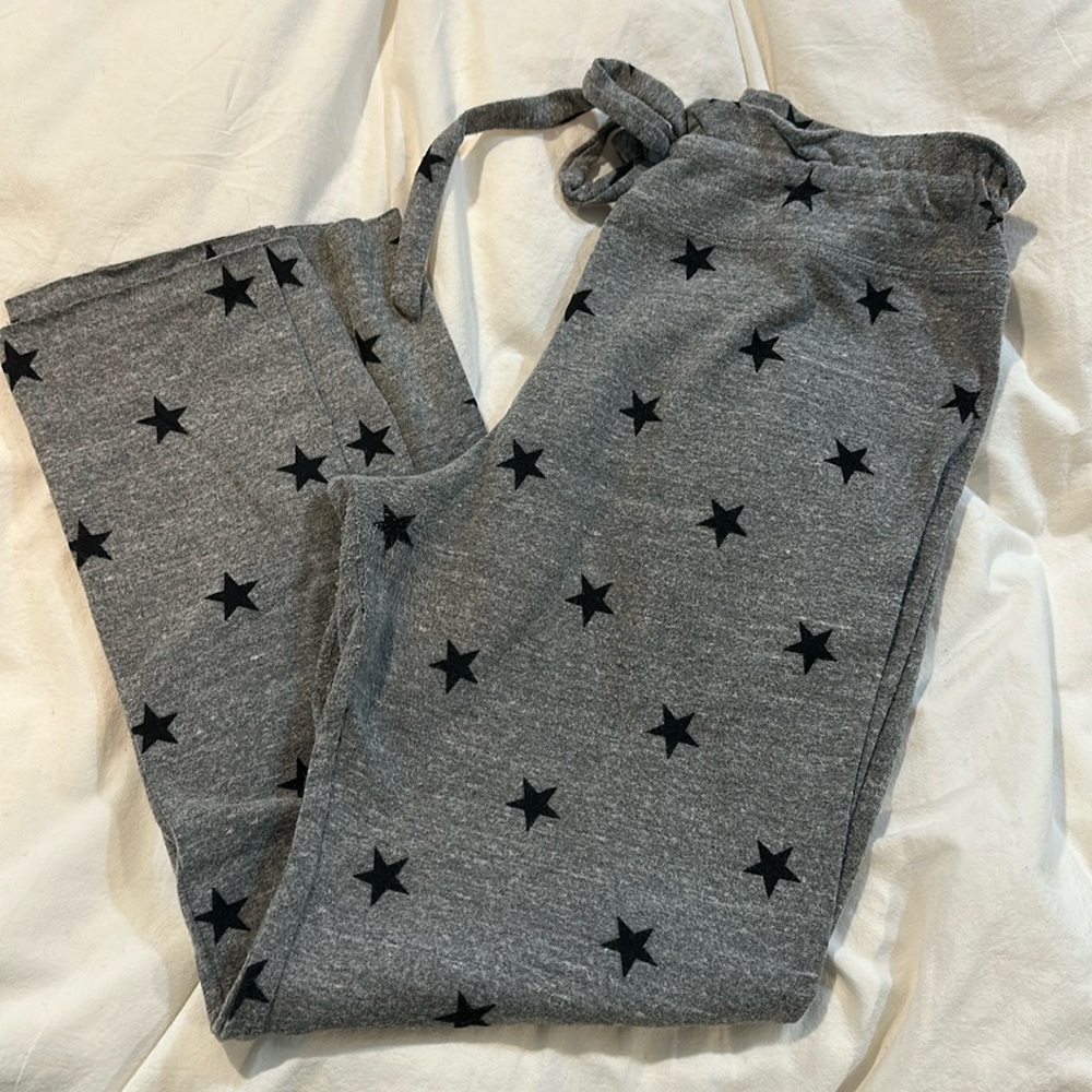 LNA Star Grey Soft Slit Capri Pants M